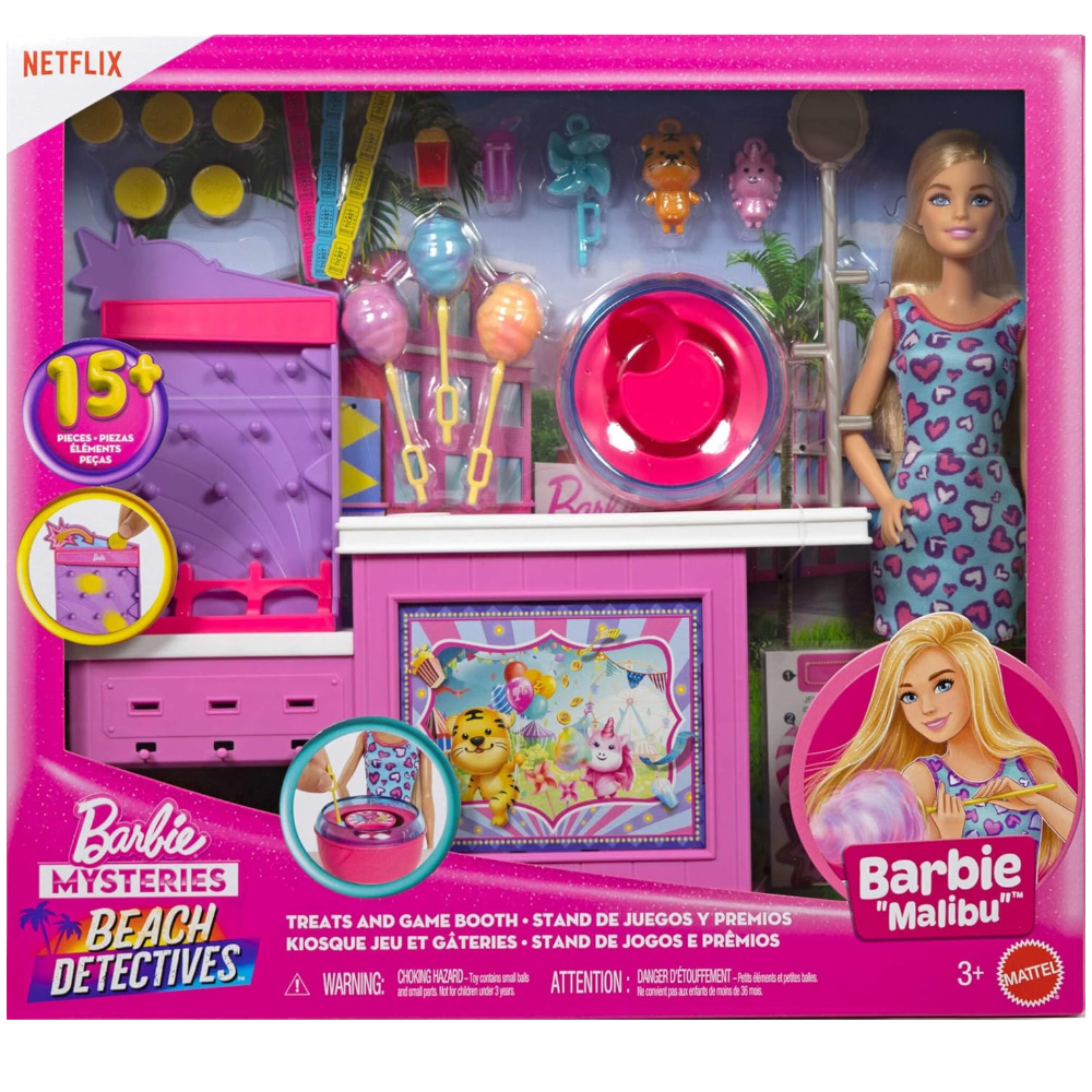 BARBIE LOS MISTERIOS BARBIE SET ESTACIÓN ALGODÓN DE AZÚCAR - 1