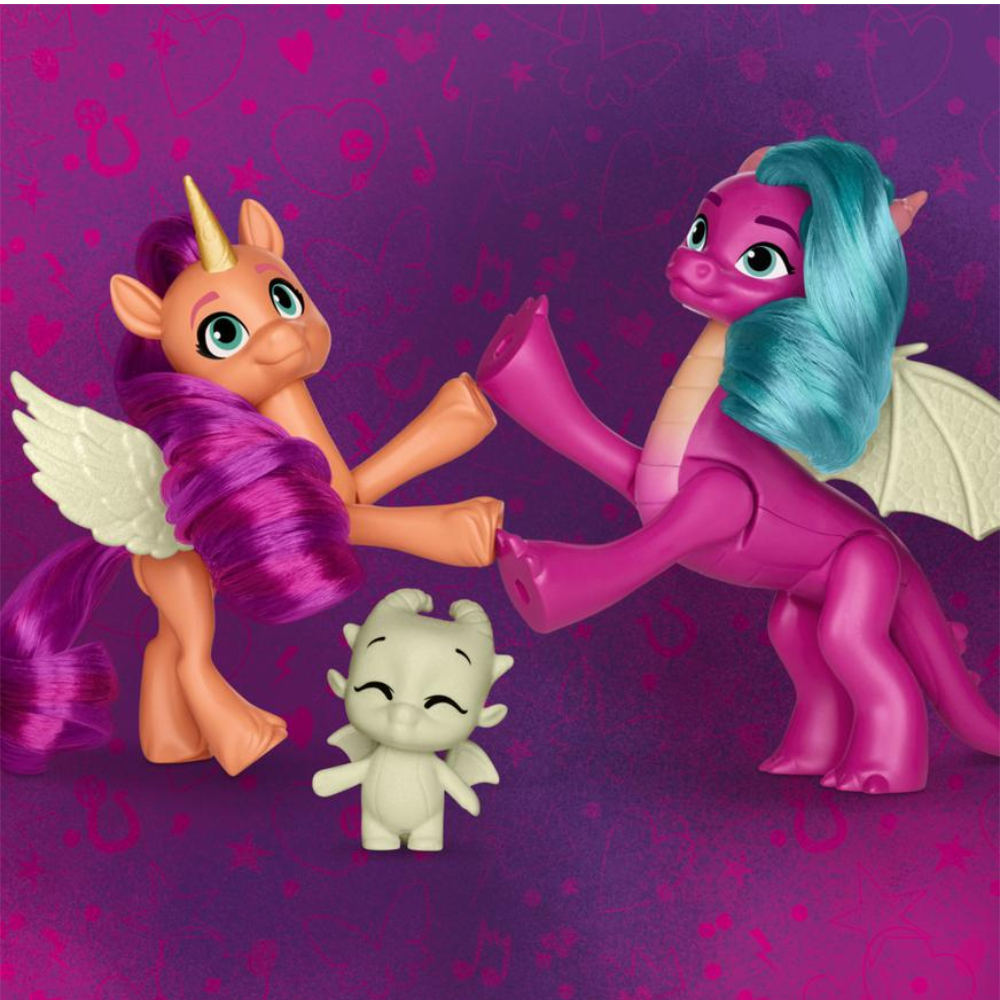 PACK MUÑECA MY LITTLE PONY DRAGÓN LUZ EN LA OSCURIDAD X 3 UN - 5