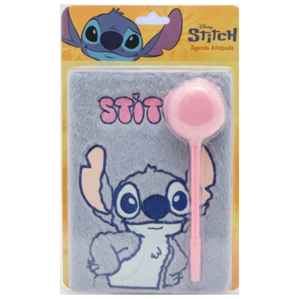 AGENDA AFELPADA DISNEY STITCH CON LAPICERO - 1
