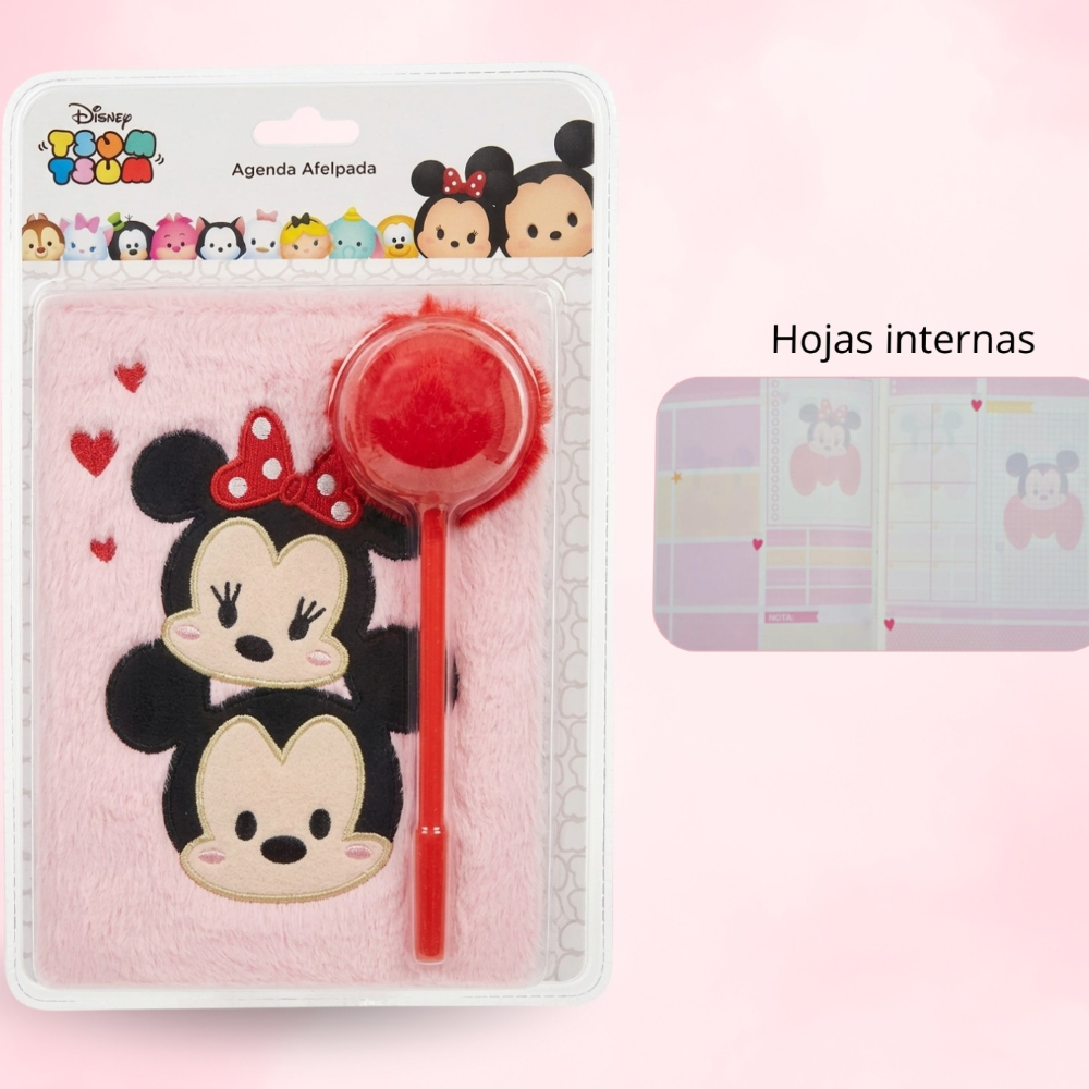 AGENDA AFELPADA DISNEY TSUM TSUM CON LAPICERO - 2