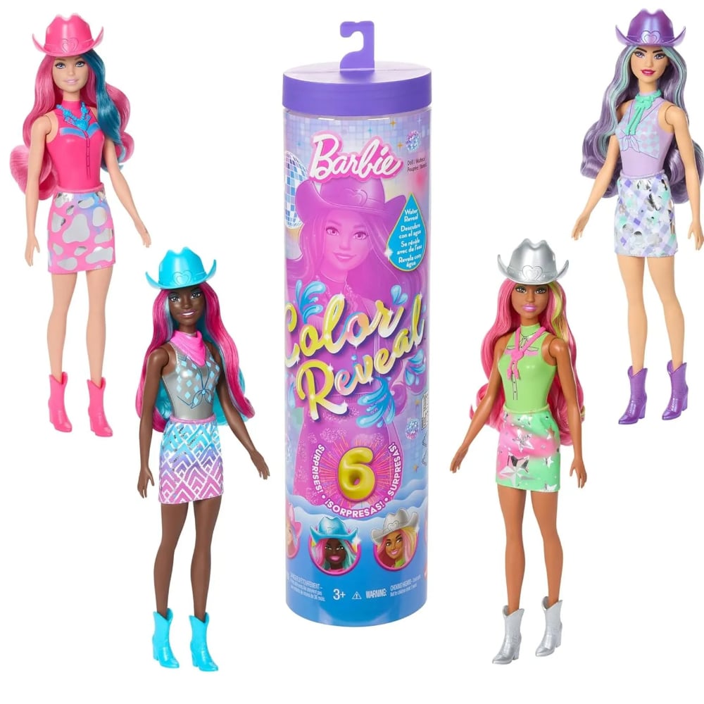 BARBIE COLOR REVEAL MUÑECA MODA DISCO SORPRESA - 1
