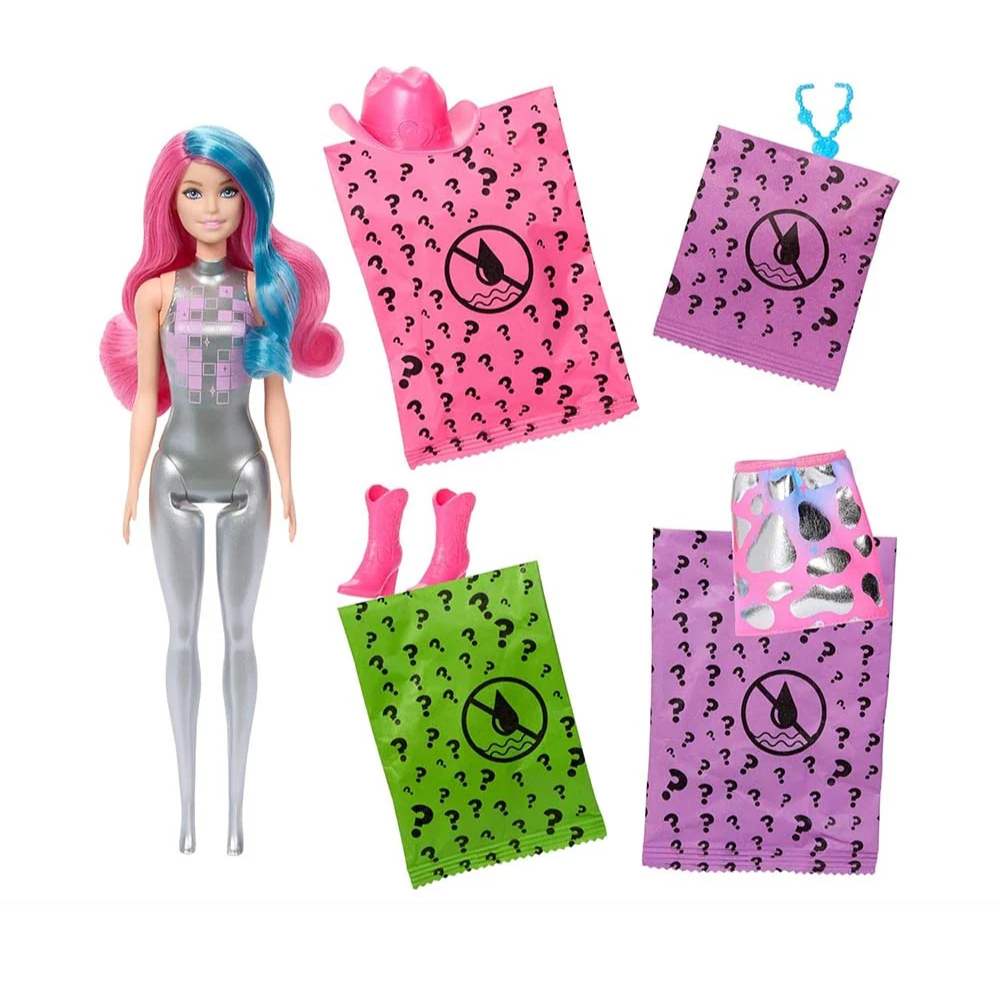 BARBIE COLOR REVEAL MUÑECA MODA DISCO SORPRESA - 5