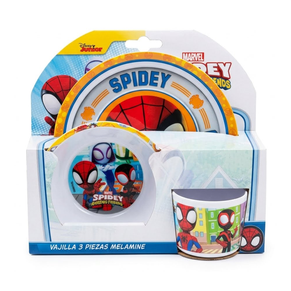 SET DE ALIMENTACIÓN DISNEY JUNIOR SPIDEY PARA NIÑOS - 1