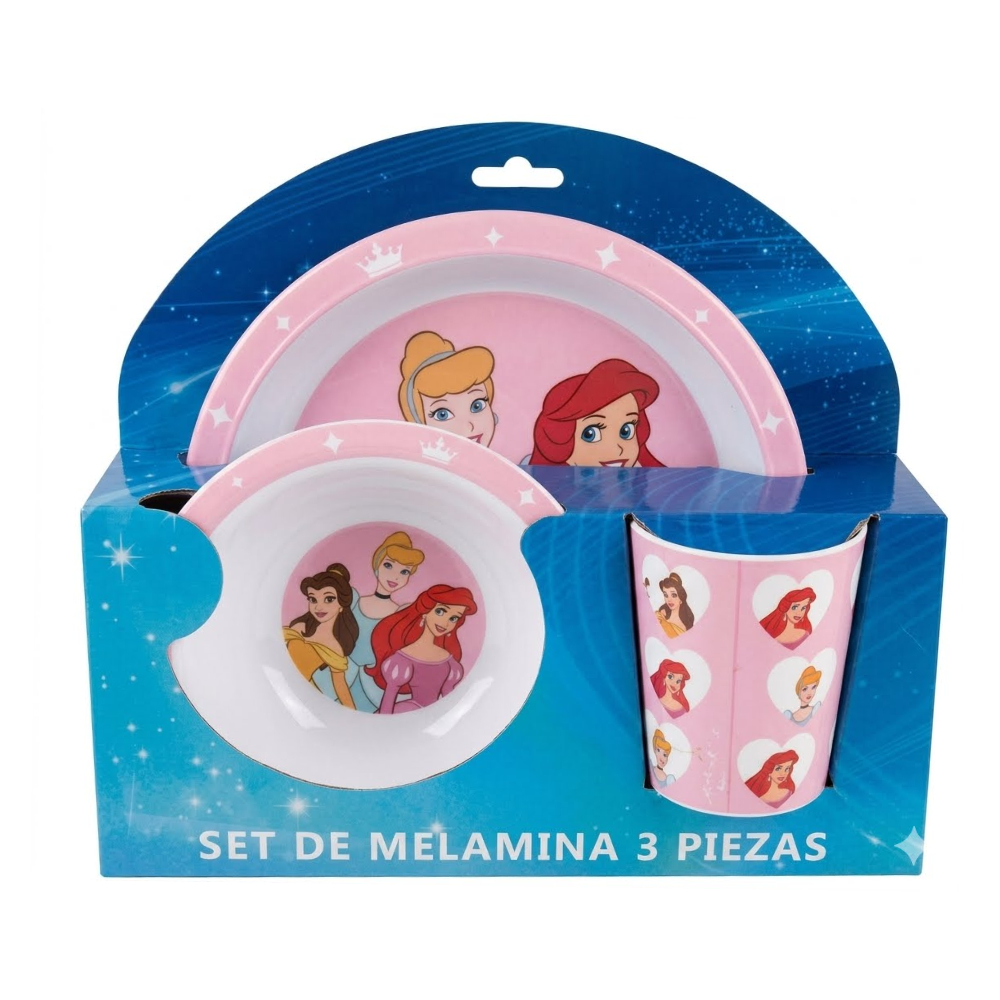 SET DE ALIMENETACIÓN  DISNEY PRINCESA PARA NIÑAS - 1