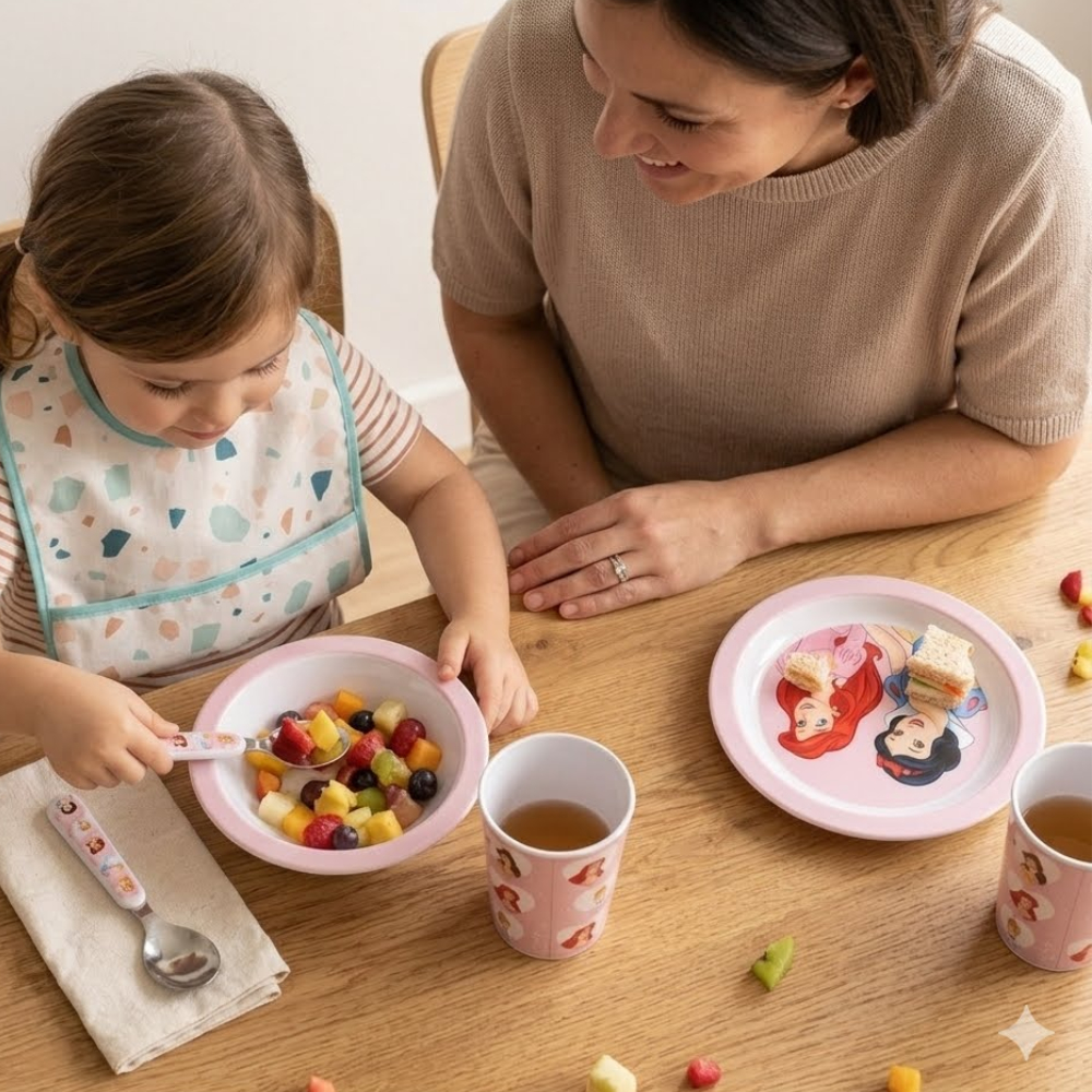 SET DE ALIMENETACIÓN  DISNEY PRINCESA PARA NIÑAS - 3