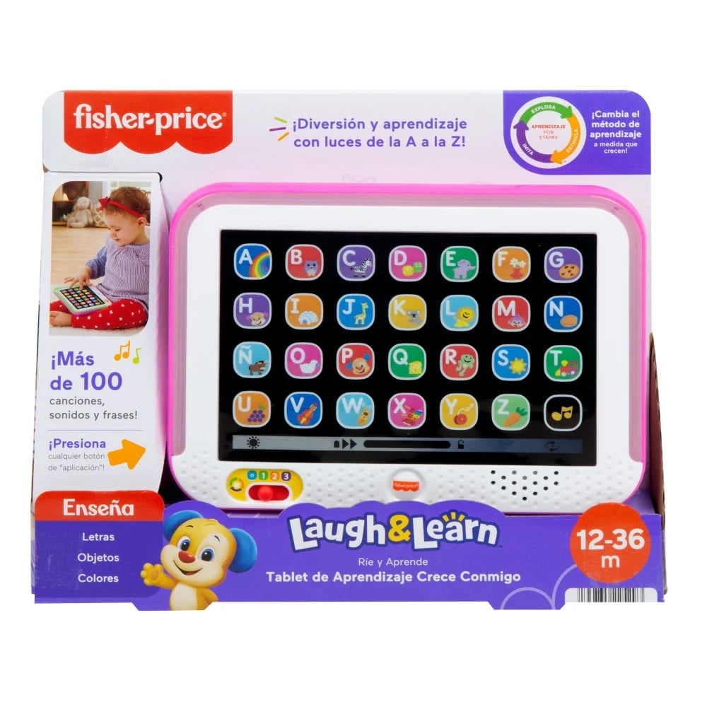 FISHER PRICE TABLET CRECE CONMIGO ROSADO - 1