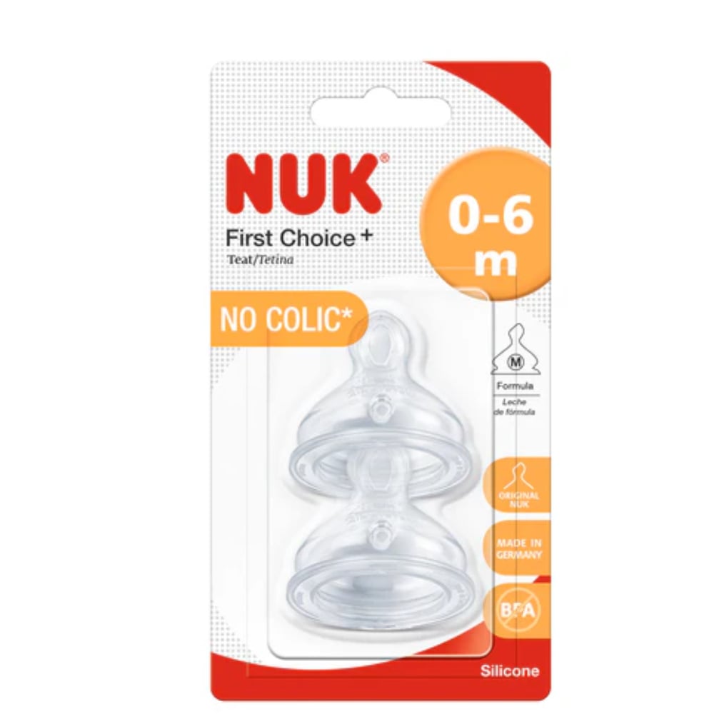 NUK TETINA SILICONA FIRST CHOICE PARA LECHE TALLA M 0-6 MESES - 1