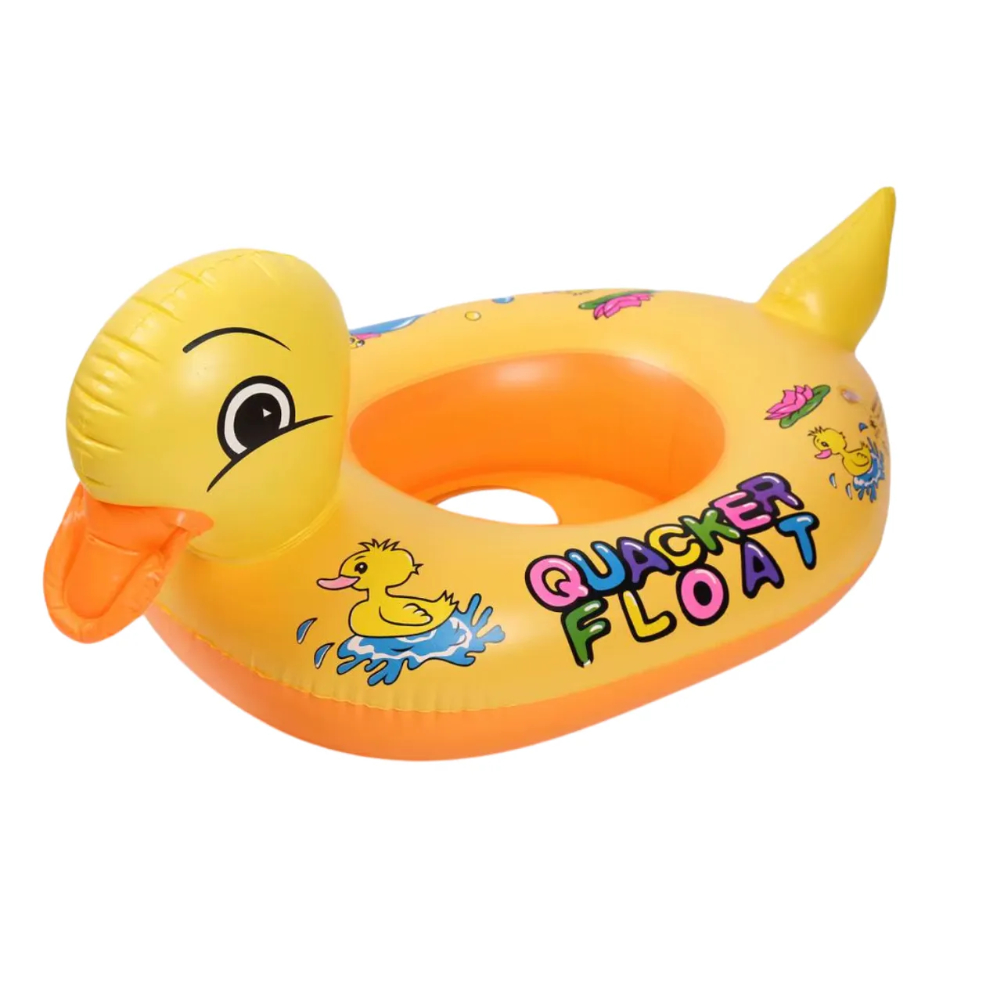 ASIENTO FLOTADOR INFLABLE MODELO PATITO PARA BEBÉS - 1