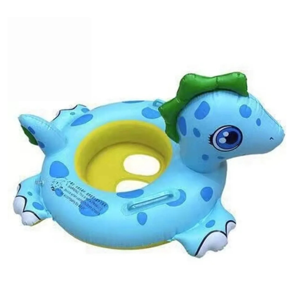 ASIENTO FLOTADOR INFLABLE MODELO DINO PARA BEBÉS - 1