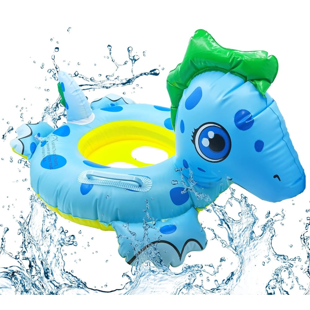 ASIENTO FLOTADOR INFLABLE MODELO DINO PARA BEBÉS - 2