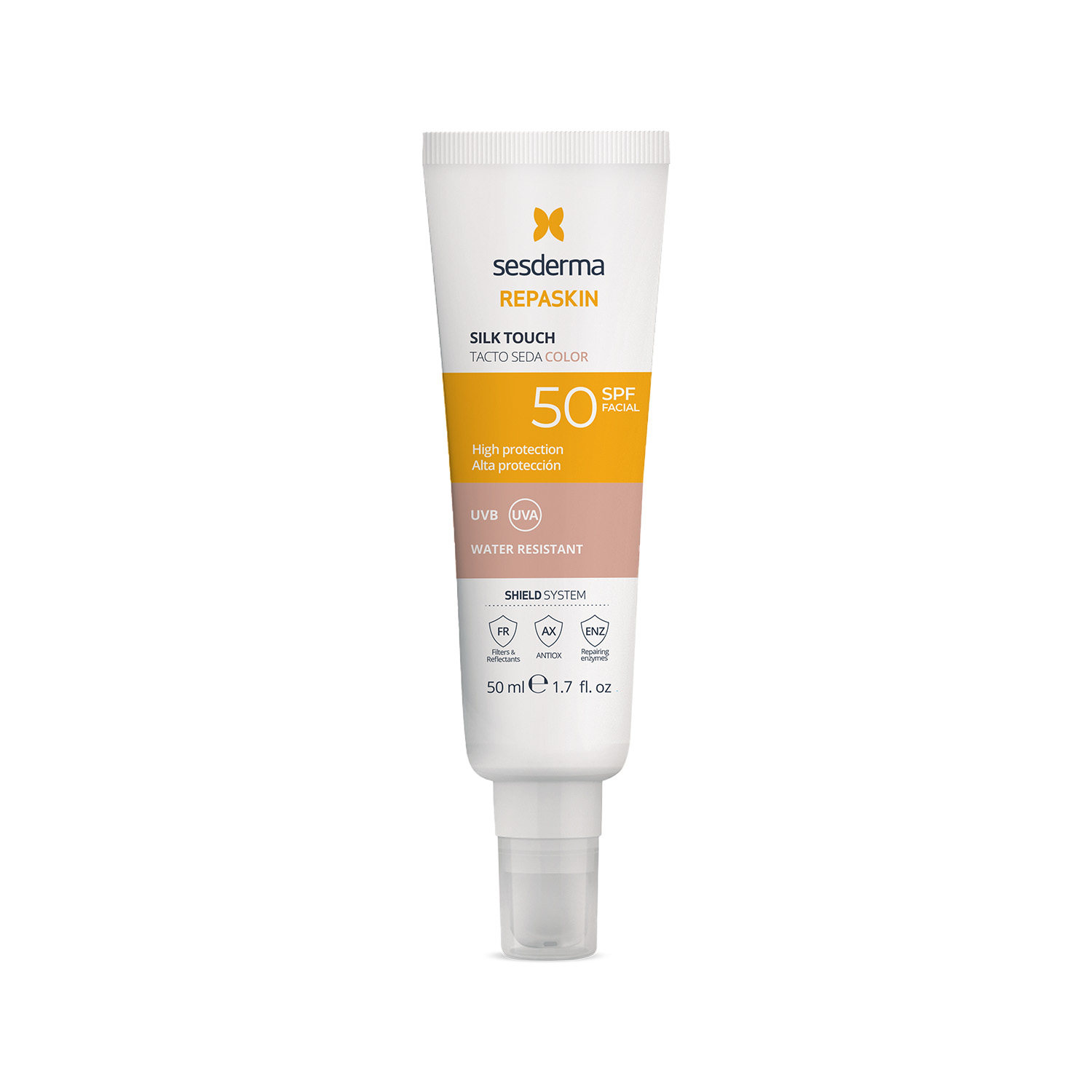 FOTOPROTECTOR REPASKIN TACTO SEDA COLOR SPF50 - 1