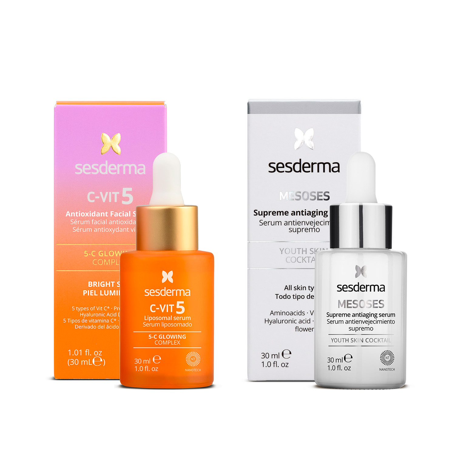 PACK SESDERMA C-VIT 5 SERUM + MESOSES SERUM - 1