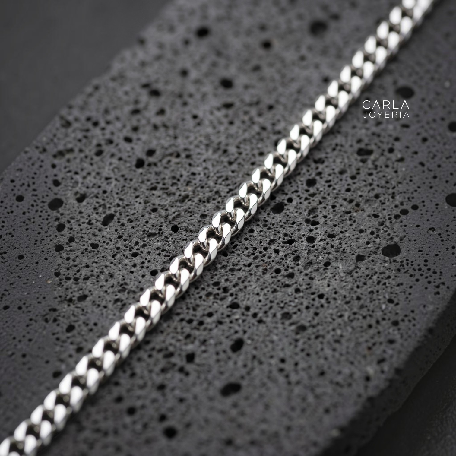 CARLA JOYERÍA - PULSERA PLATA 925 PANCER CALIBRE MEDIO - REGALO HOMBRE - 3