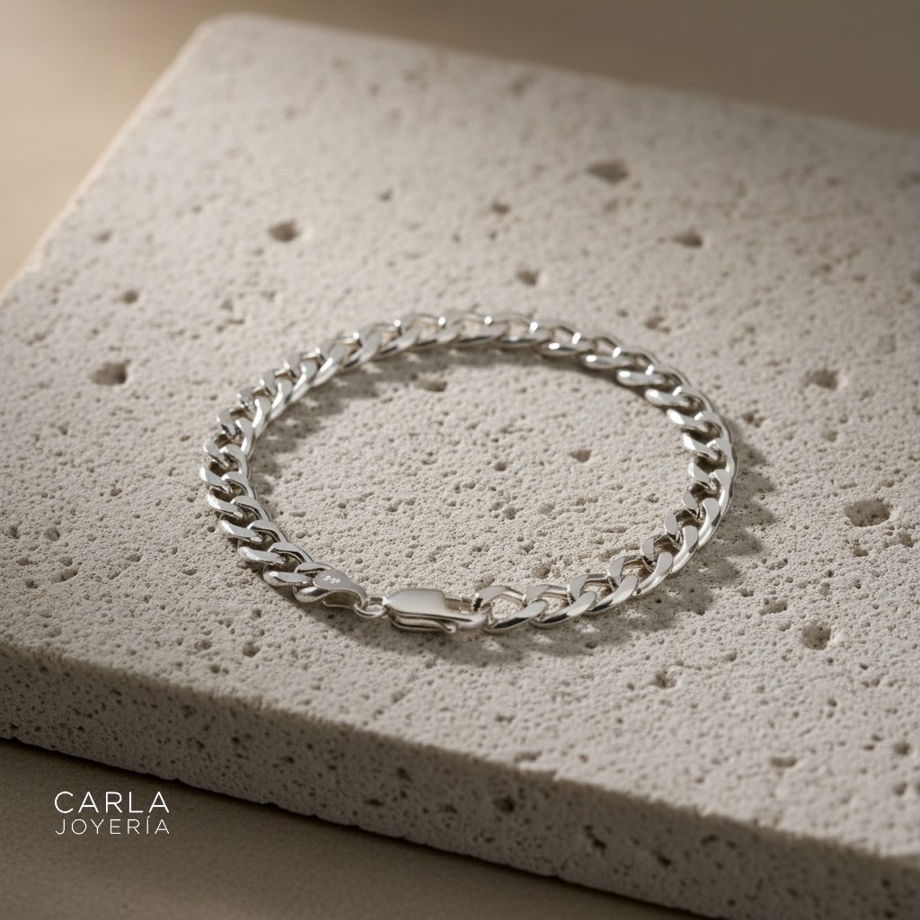 CARLA JOYERÍA - PULSERA PLATA 925 PANCER CALIBRE GRUESO - REGALO HOMBRE - 2