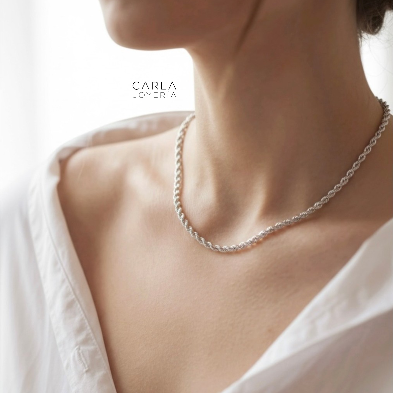 CARLA JOYERÍA - GARGANTILLA PLATA 925 CORDÓN - REGALO MUJER - 1