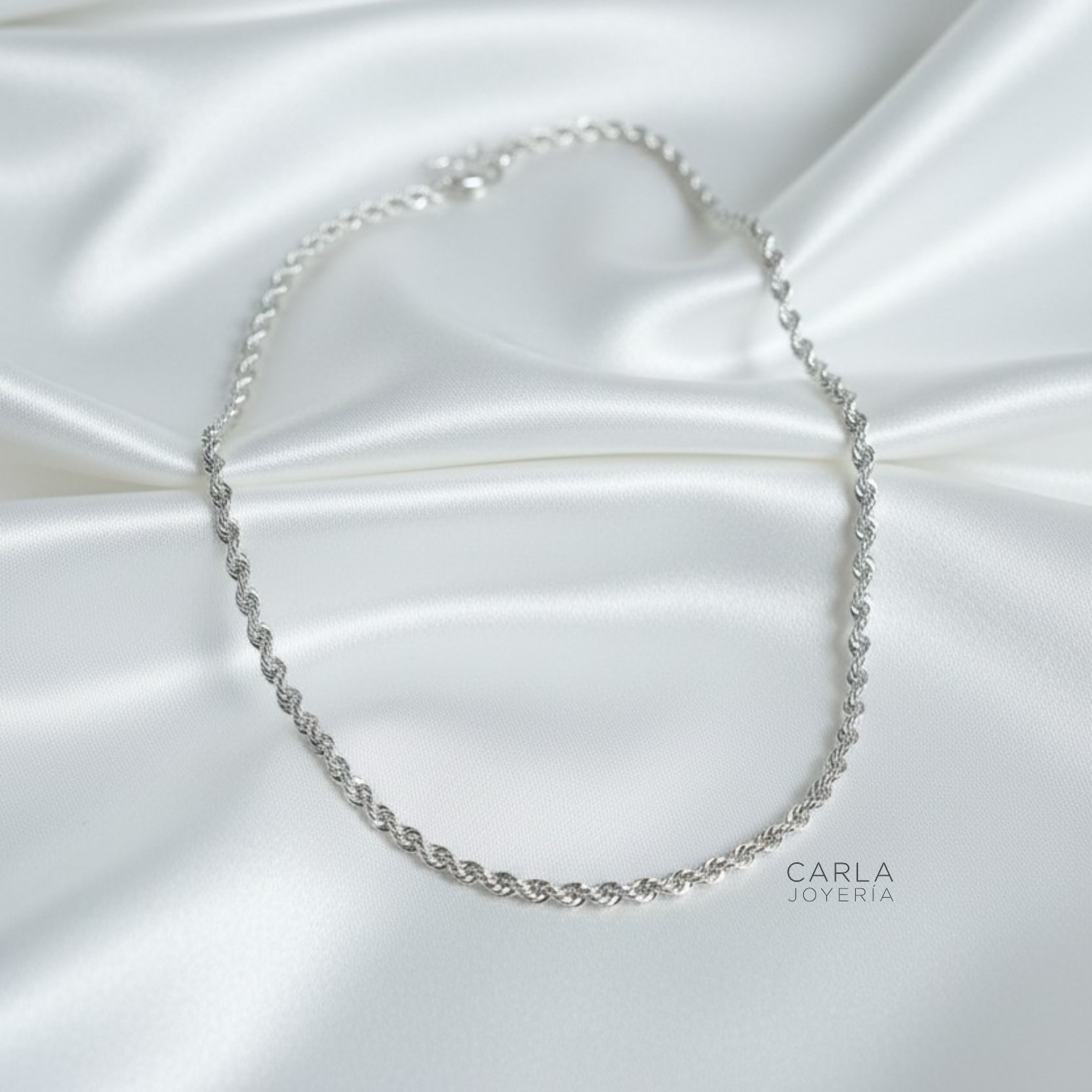 CARLA JOYERÍA - GARGANTILLA PLATA 925 CORDÓN - REGALO MUJER - 3