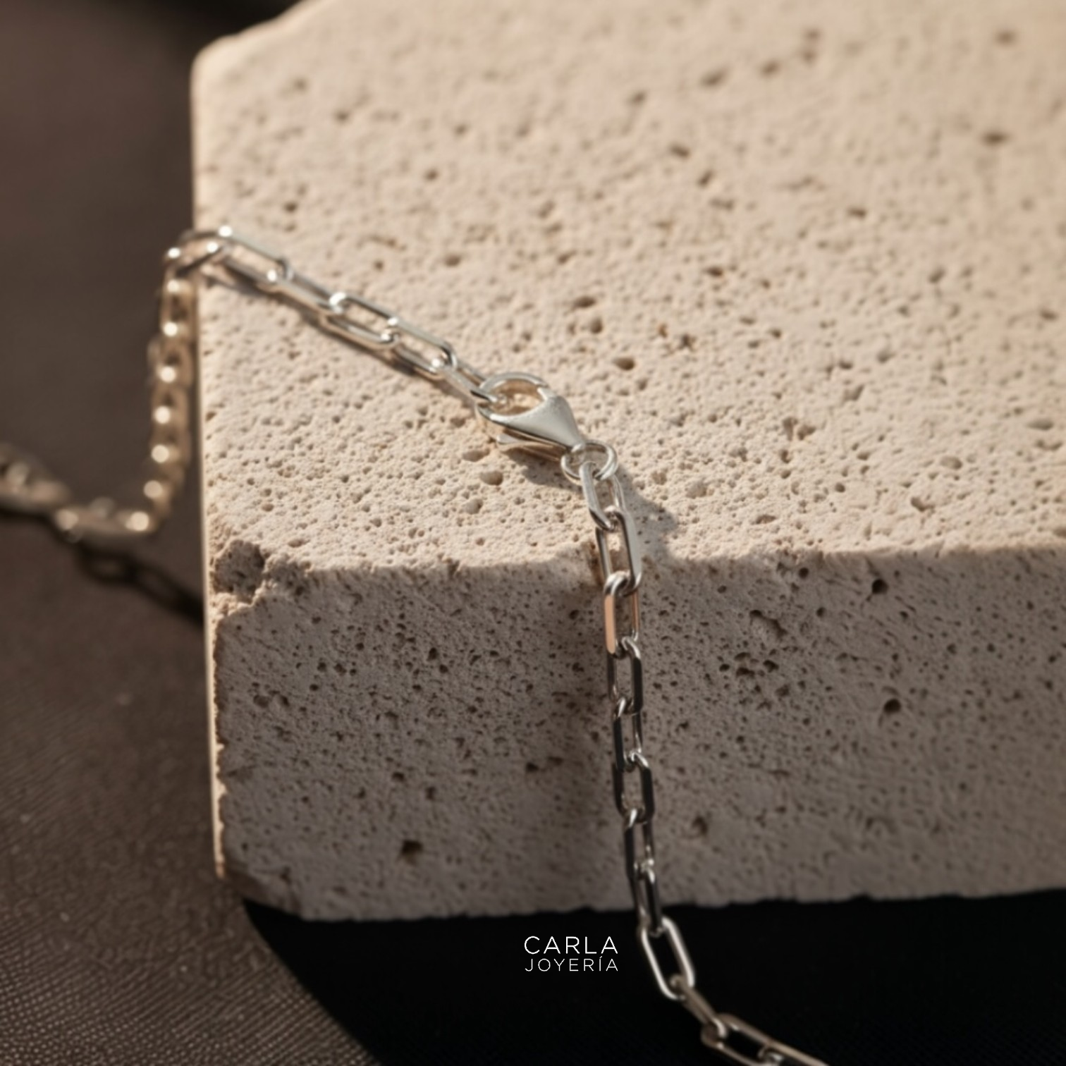 CARLA JOYERÍA - CADENA PLATA 925 PRISMA CALIBRE MEDIO - REGALO HOMBRE - 3