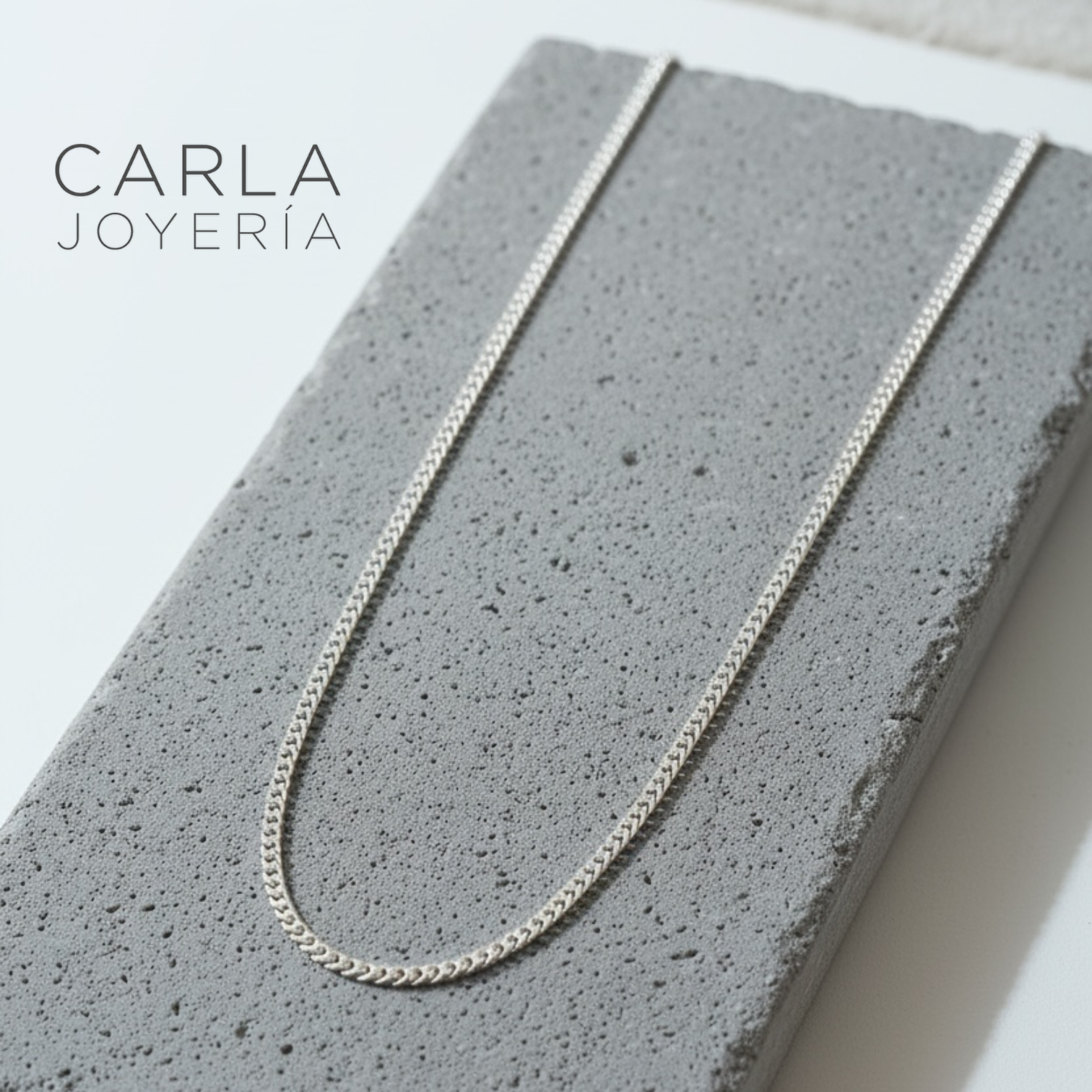 CARLA JOYERÍA - CADENA PLATA 925 PANCER CALIBRE FINO - REGALO HOMBRE - 2