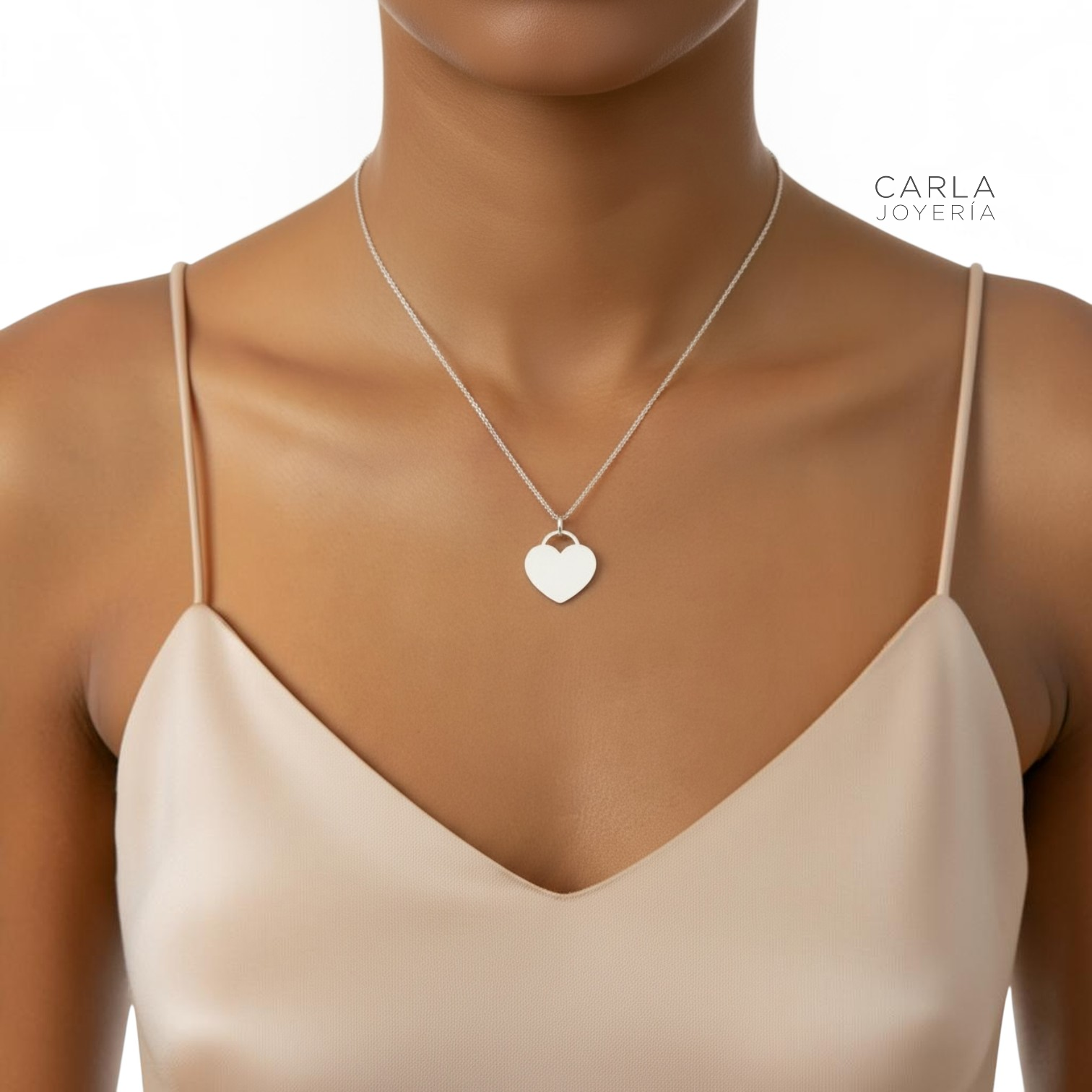 CARLA JOYERÍA - CADENA PLATA 925 CON CHARM UNO - REGALO MUJER - 1
