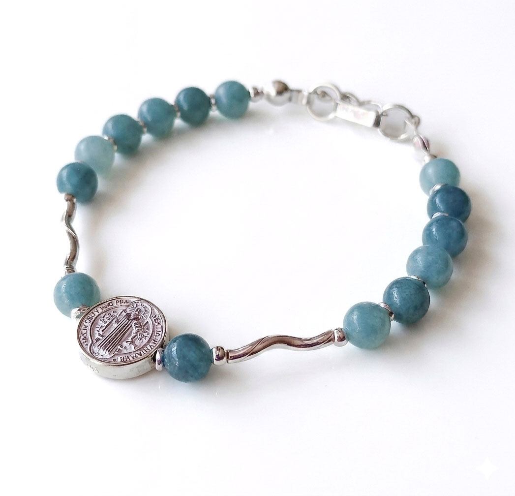 PULSERA LARIMAR SAN BENITO - PLATA 950 - 1