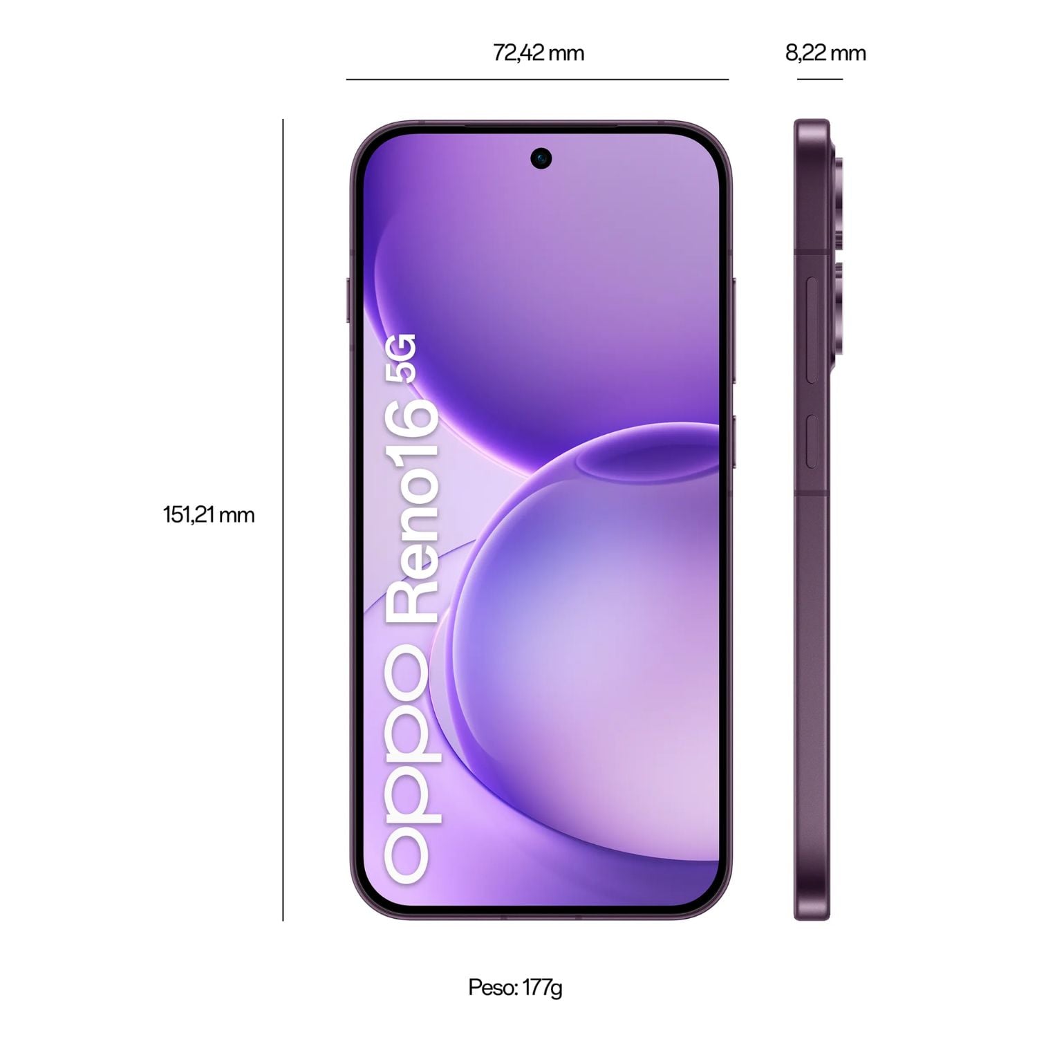 CELULAR OPPO RENO 16 8GB RAM +256GB - 2