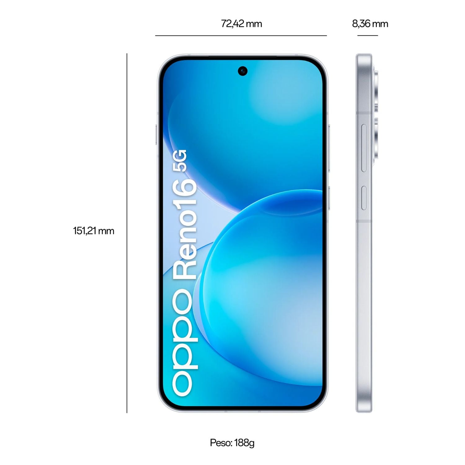 CELULAR OPPO RENO 16 8GB RAM +256GB - 2