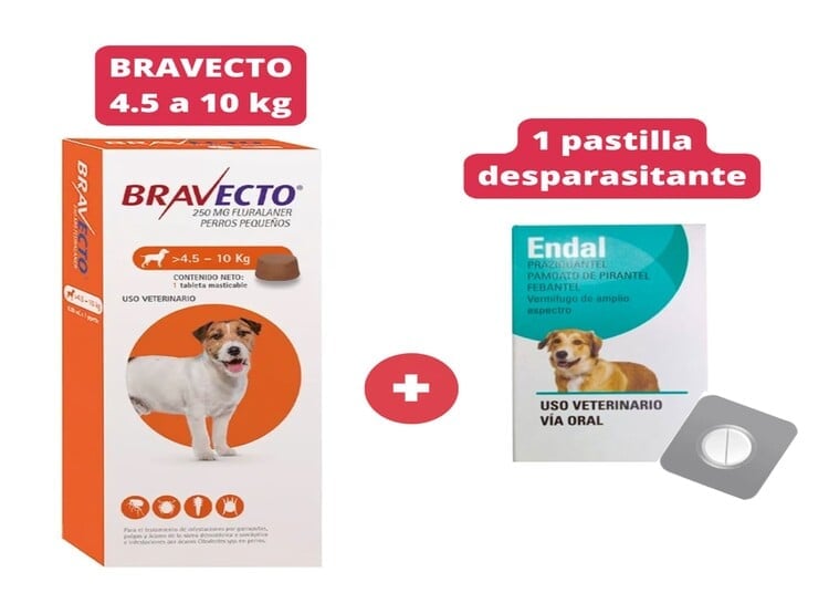 ANTIPULGAS BRAVECTO PARA PERROS DE 4.5 - 10 KG - 1