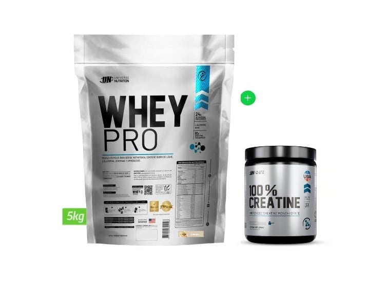 PROTEÍNA WHEY PRO 5 KG COOKIES + CREATINA UNIVERSAL NUTRITION - 1