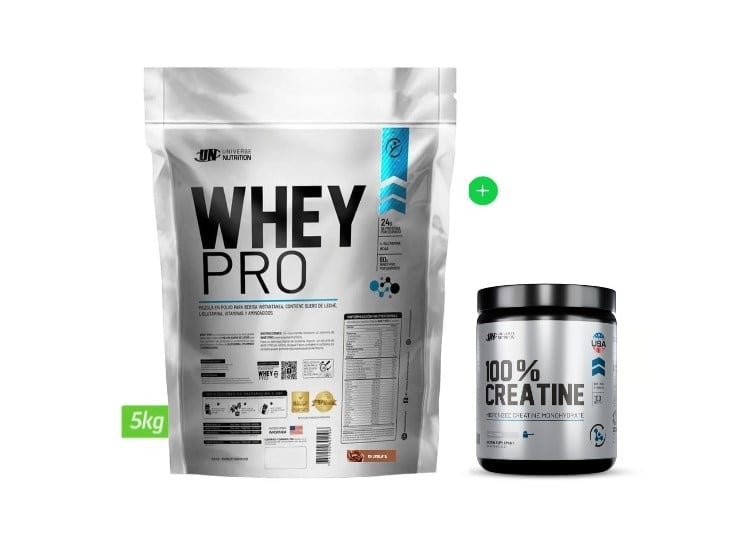 PROTEÍNA WHEY PRO 5 KG CHOCOLATE + CREATINA UNIVERSAL NUTRITION - 1