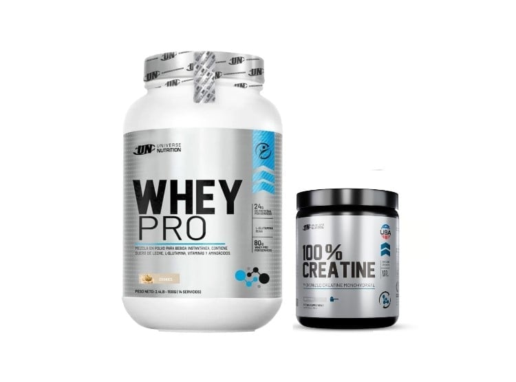 PROTEÍNA WHEY PRO 1.1 KG COOKIES + CREATINA UNIVERSAL NUTRITION - 1