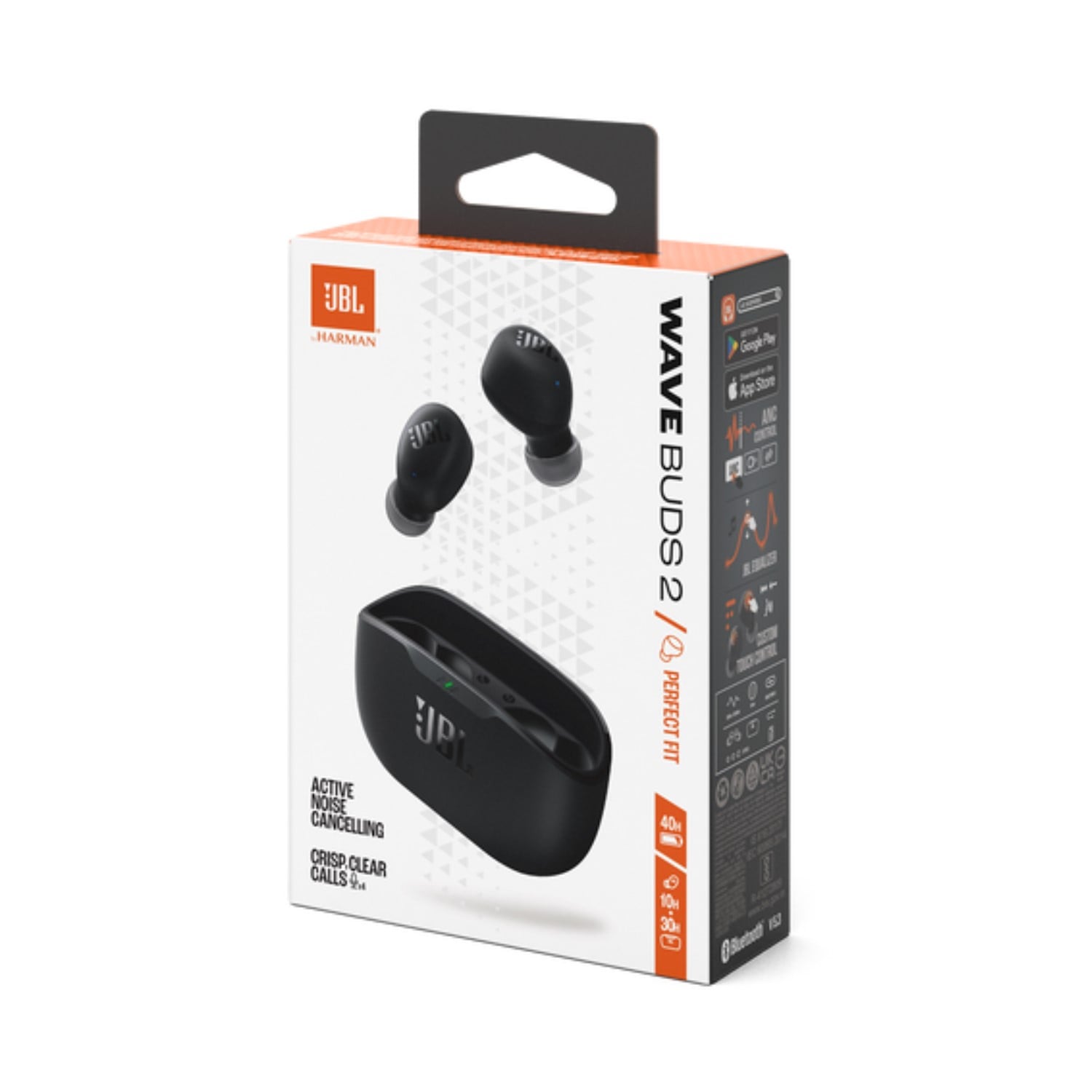 AUDÍFONOS BLUETOOTH JBL WAVE BUDS 2 CANCELACIÓN DE RUIDO NEGRO ANC - 5