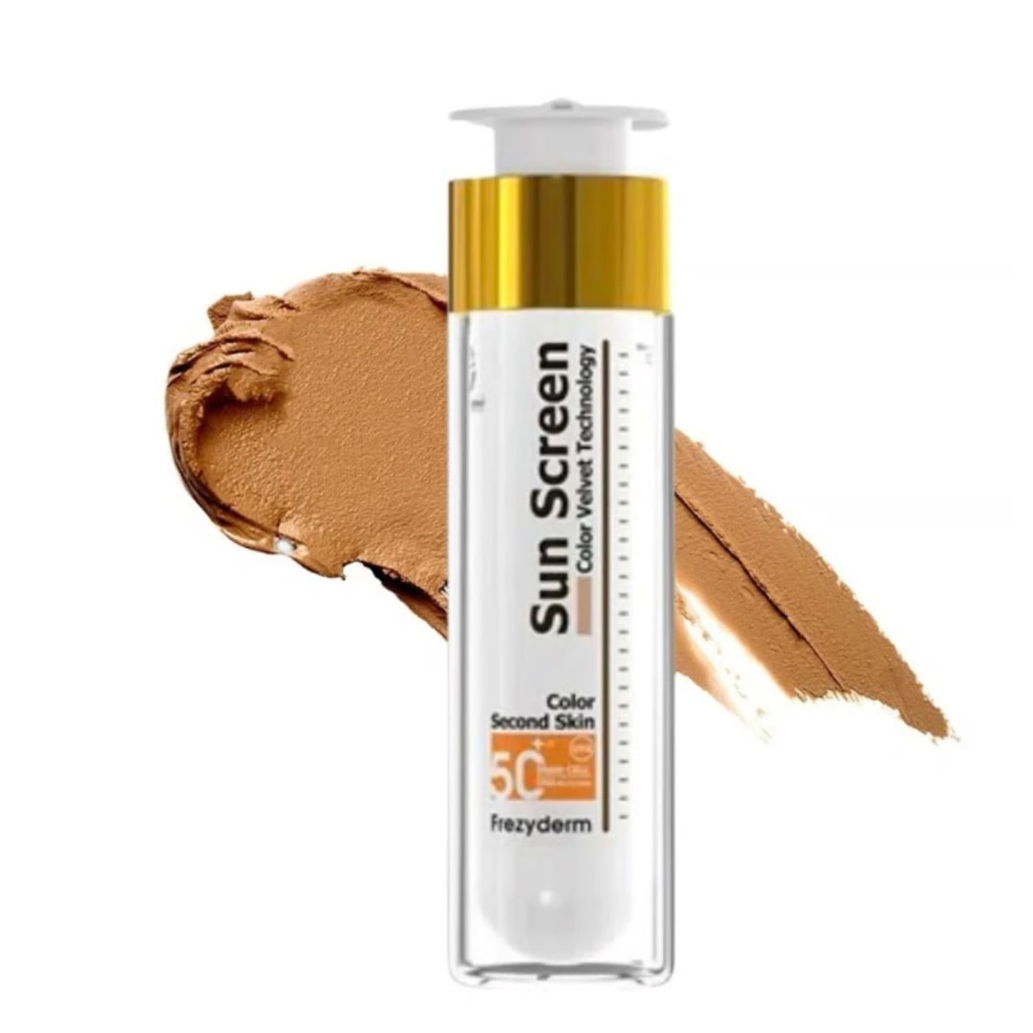 PACK X2 FREZYDERM FOTOPROTECTOR SUN SCREEN 50ML CON COLOR + RODILLO FACIAL HIELO PARA ROSTRO DE REGALO - 3