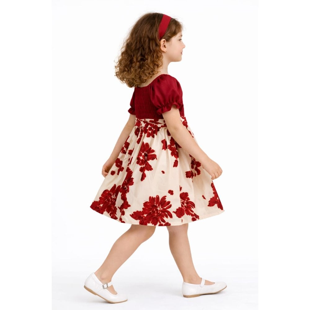 VESTIDO FLORES ROJAS - 2