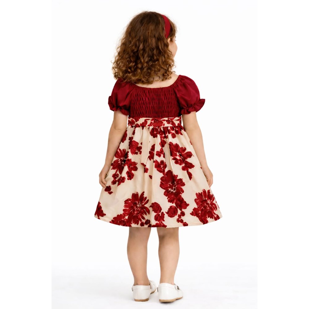 VESTIDO FLORES ROJAS - 3