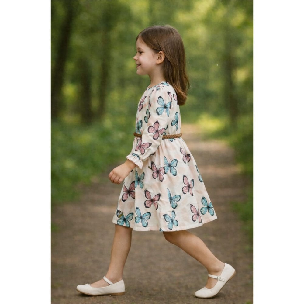 VESTIDO MULTI MARIPOSAS ML - 2
