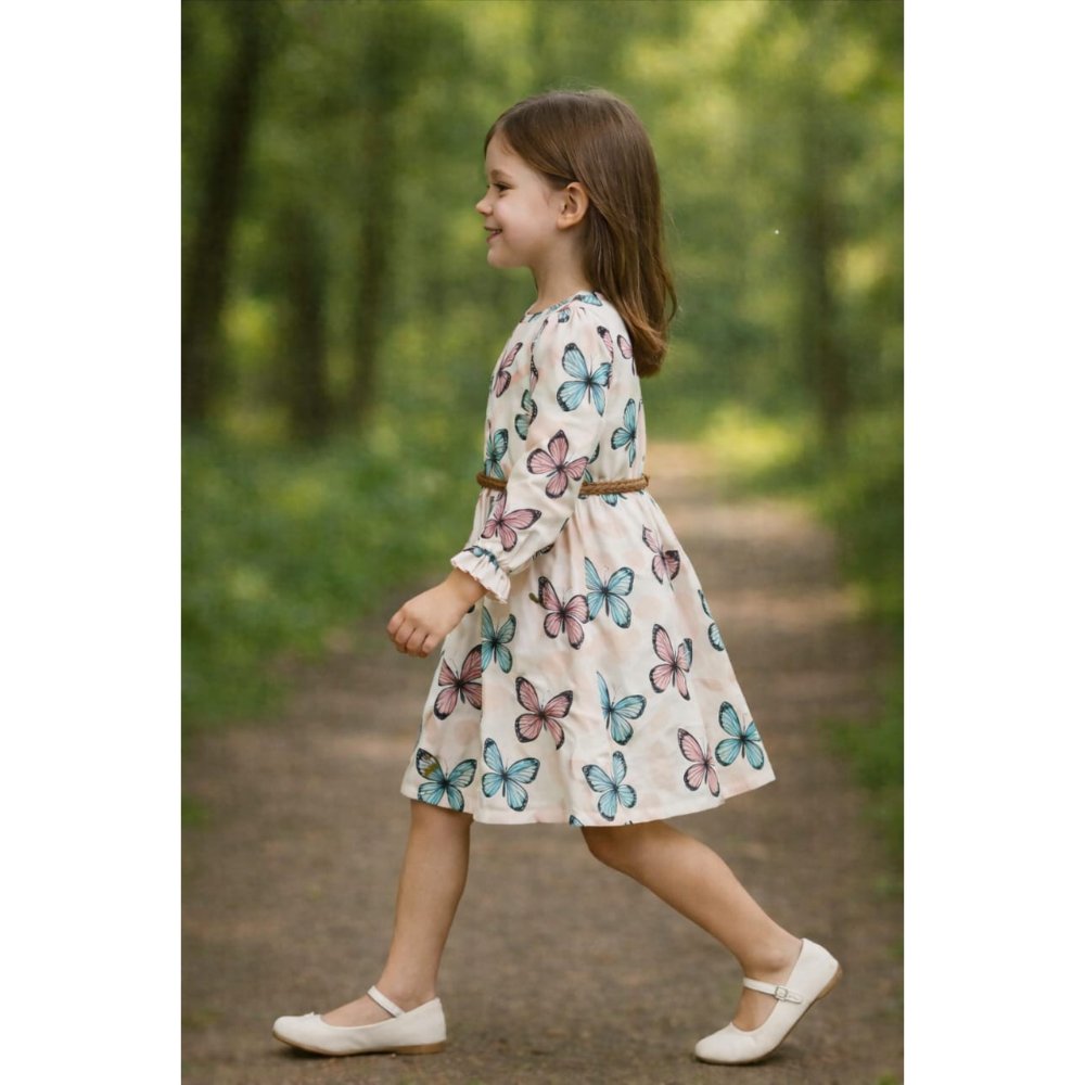 VESTIDO MULTI MARIPOSAS ML - 2