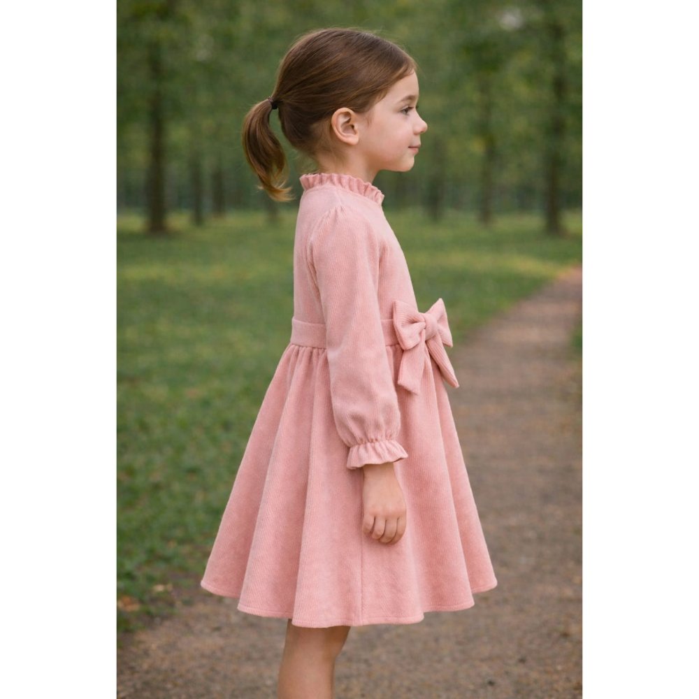 VESTIDO PALO ROSA BABYCORD - 2