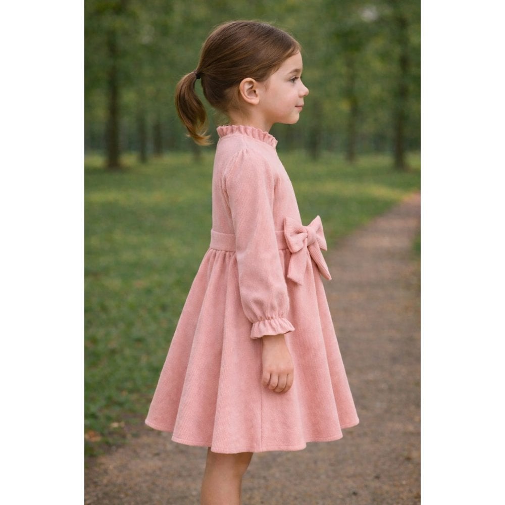 VESTIDO PALO ROSA BABYCORD - 2