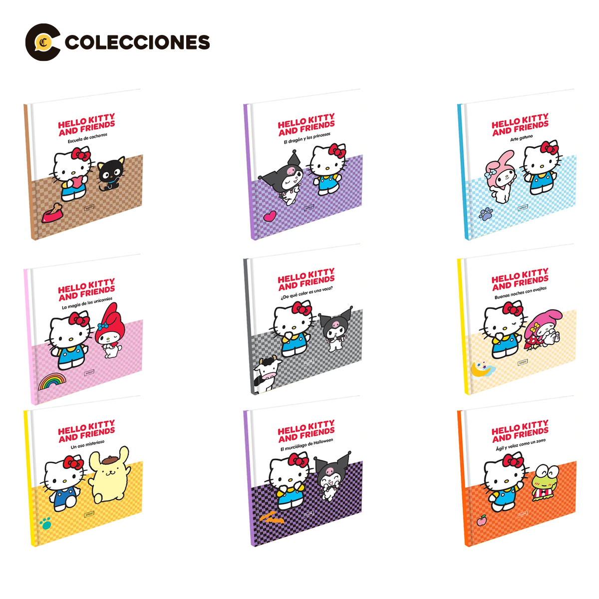 PACK HELLO KITTY AND FRIENDS: 9 FIGURAS + 9 LIBROS DE TAPA DURA + CARTERA + LIBRO - 2