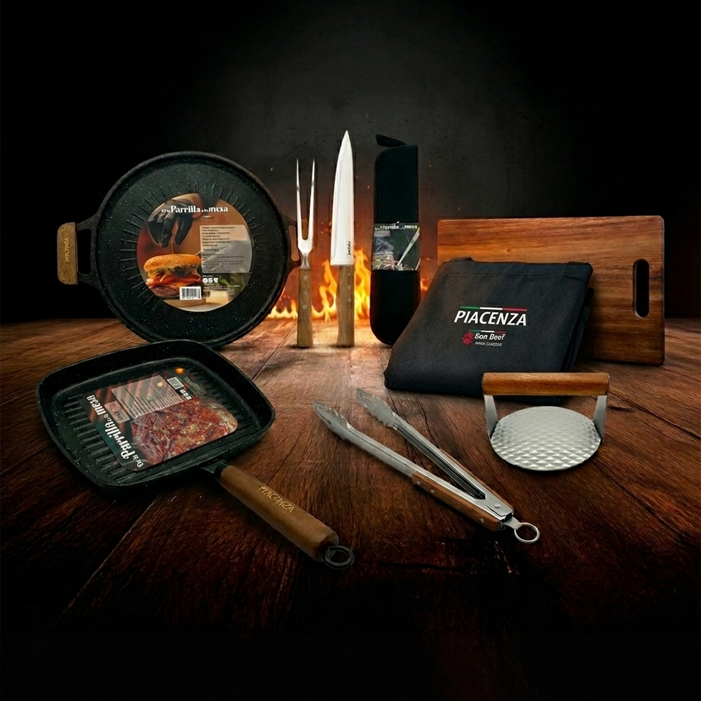 Kit Parrillero Premium Piacenza – 10 Accesorios para Parrilla - 2