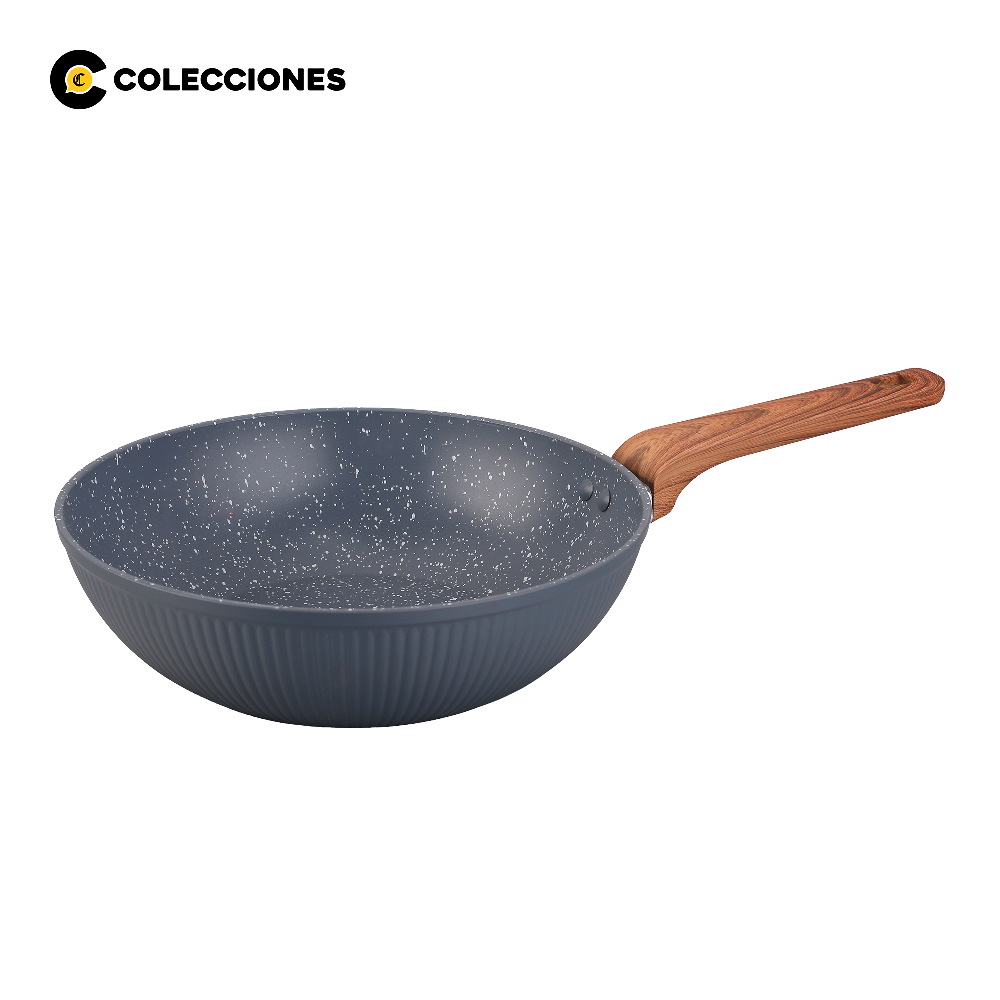 Wok Antiadherente Premium Piacenza 26 cm + Receteario Chef Pisu - 1