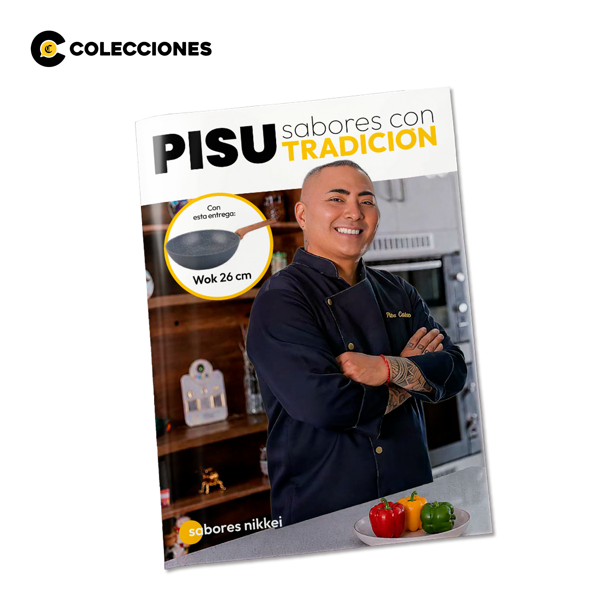 Wok Antiadherente Premium Piacenza 26 cm + Receteario Chef Pisu - 2
