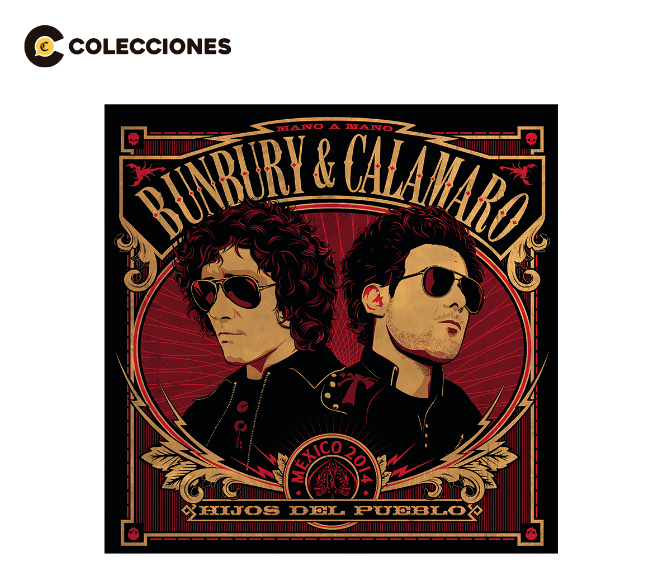 Vinilo LP Bunbury & Calamaro – Hijos del Pueblo 12" | Rock en Español & En Vivo - 1