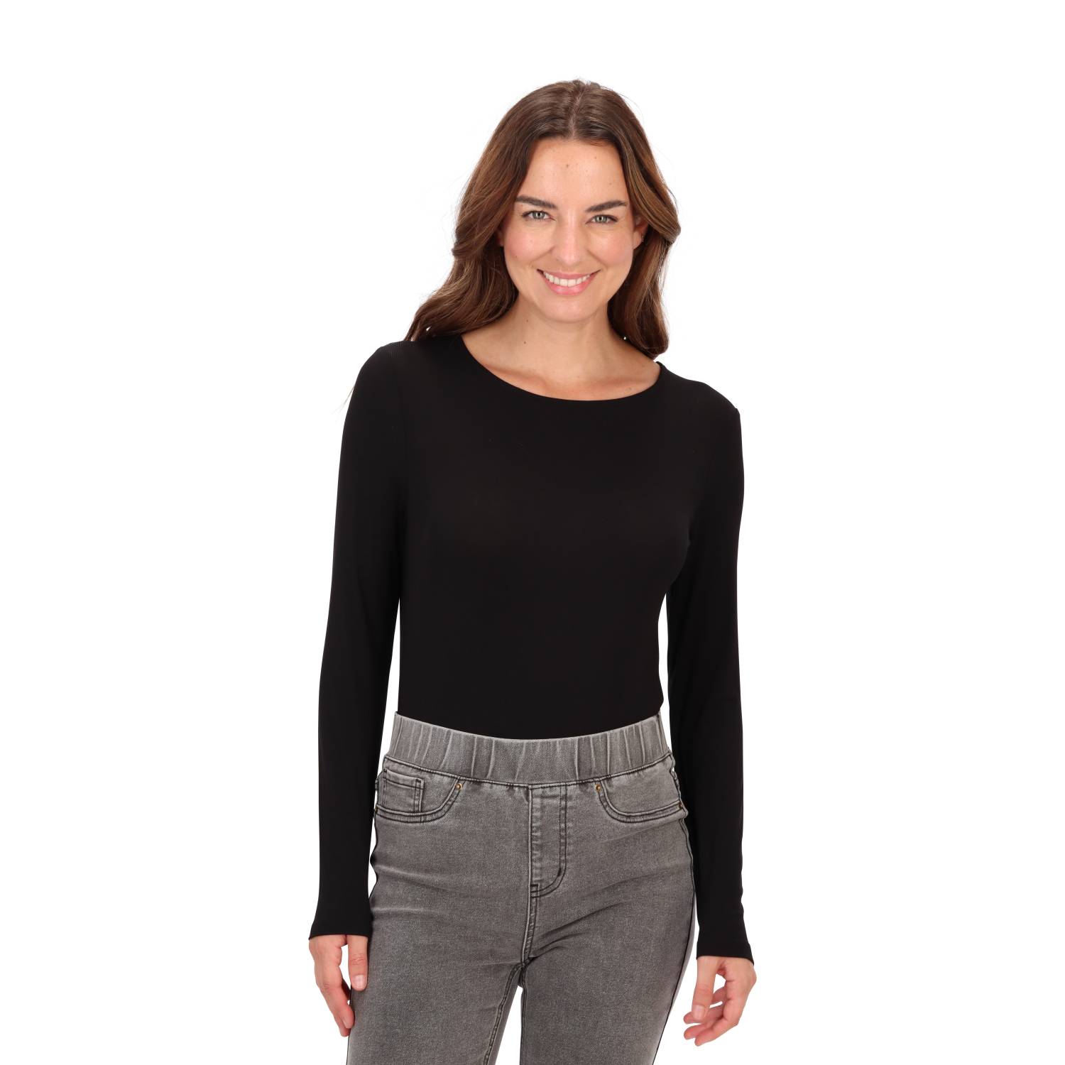 BODY CAFFARENA VISCOSA CUELLO REDONDO 16894 - 1