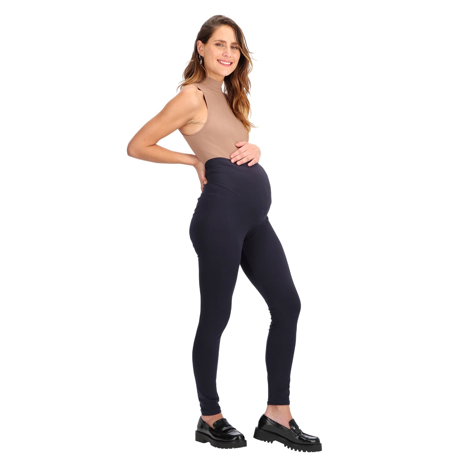 LEGGING CAFFARENA MATERNAL CINTURA ANCHA ELÁSTICA 14550 - 1