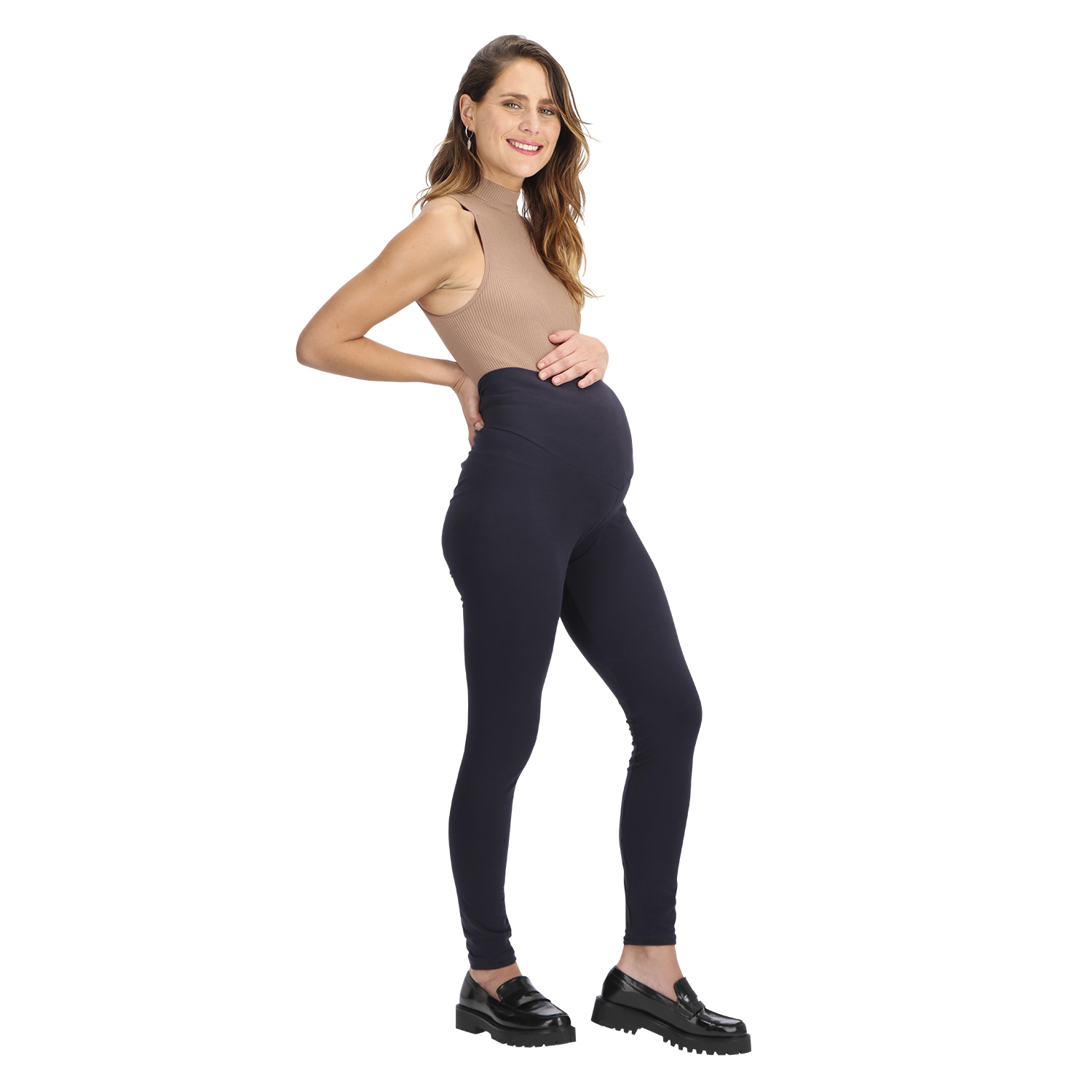 LEGGING MATERNAL CINTURA ANCHA ELÁSTICA 14550 - 1