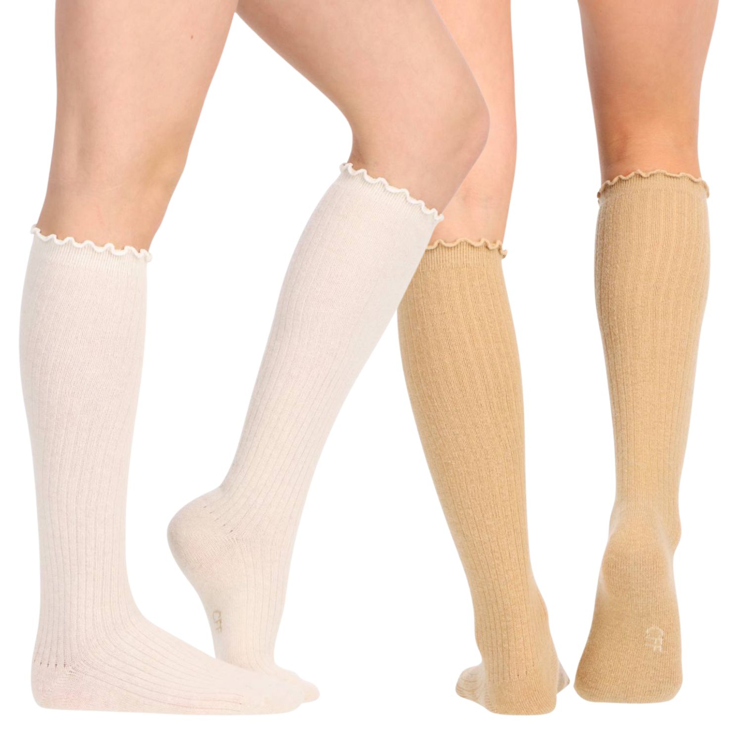 MEDIAS CAFFARENA LARGO ANGORA PACK 2 22051 - 1