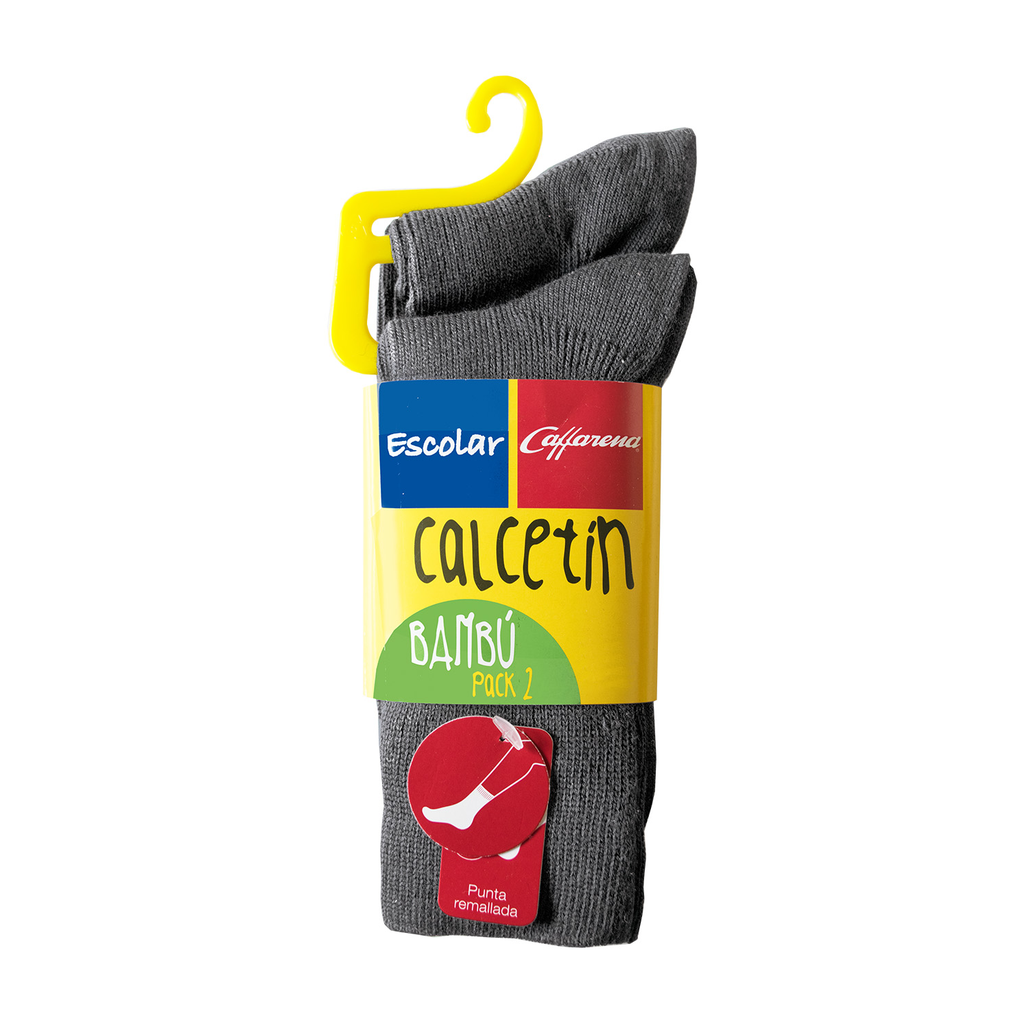 CALCETINES CORTO BAMBÚ ESCOLAR PACK 2 21507 - 2