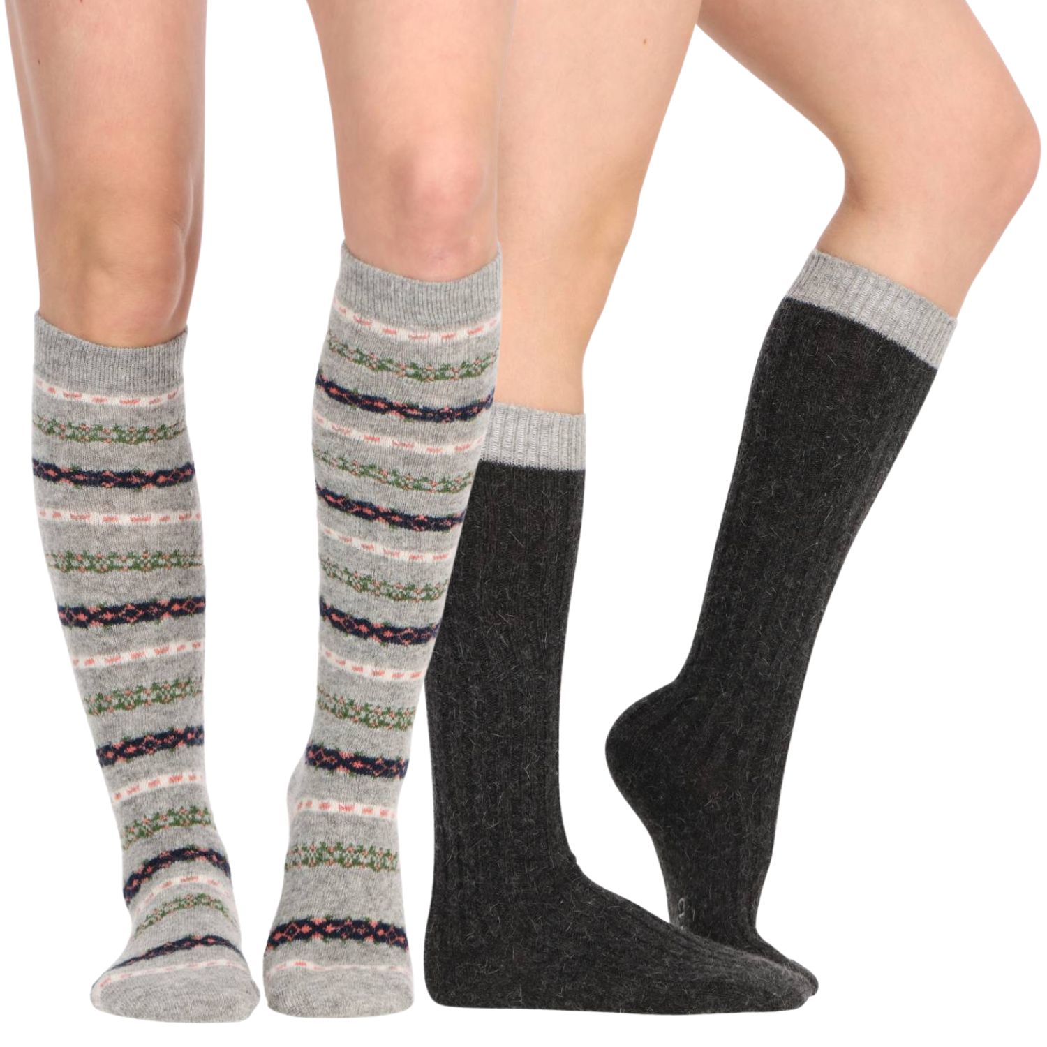 CALCETINES LARGO ANGORA PACK 2 22049 - 1