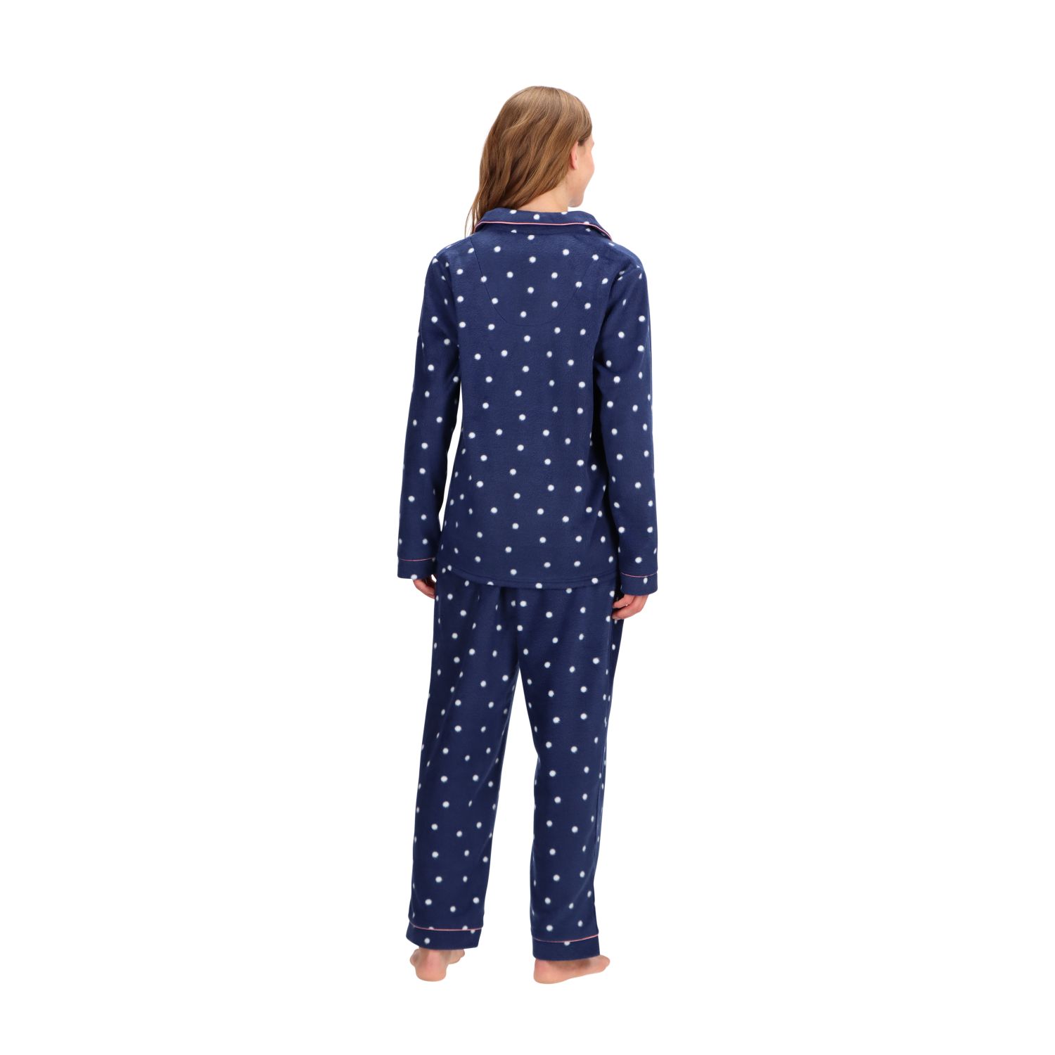 PIJAMA LARGO MICROPOLAR CON PANTUFLAS 31001 - 2